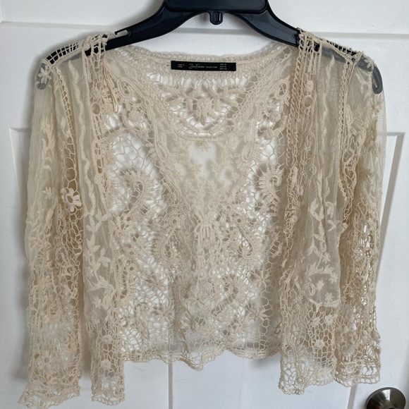 Zara Lace Cardigan - Picture 1 of 5
